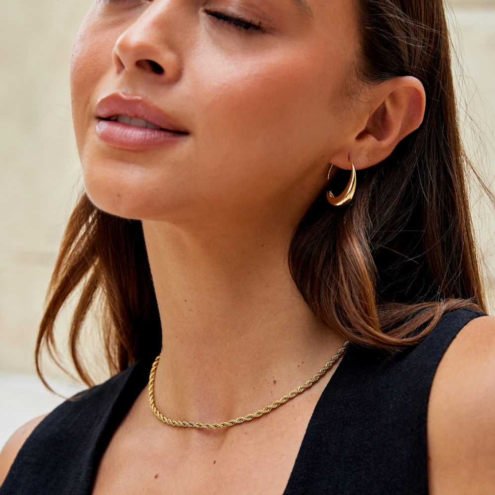 CAMILLE | Dangle Hoop Earrings