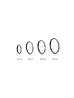 Waterproof Titanium Cartilage Hoop in Multiple Sizes - 5A CZ, 16g & 18g