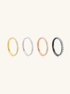 Waterproof Titanium Cartilage Hoop in Multiple Sizes - 5A CZ, 16g & 18g