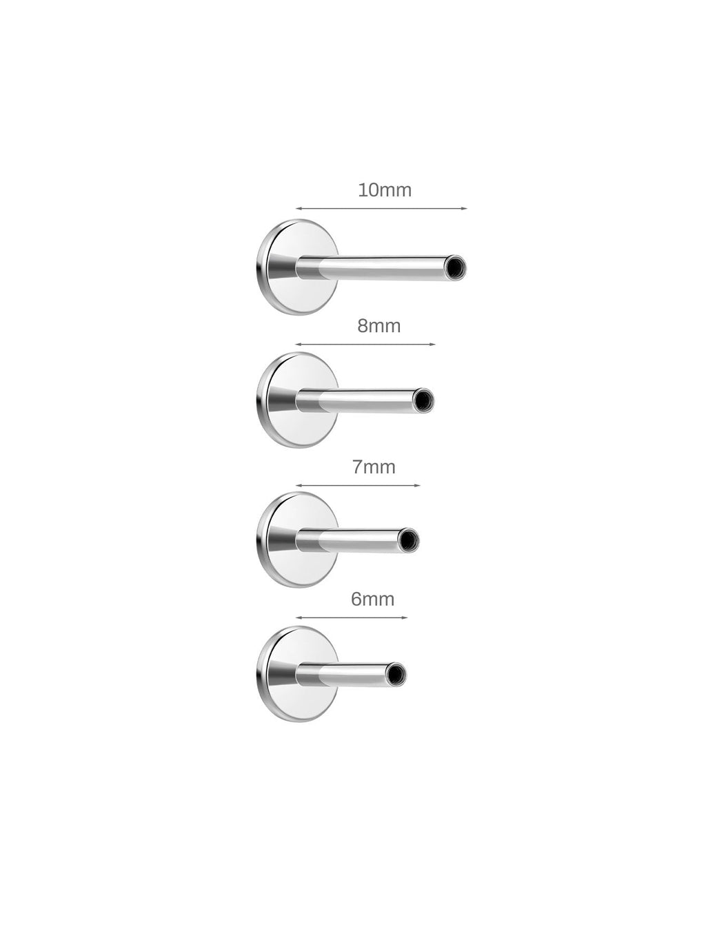 Classic Titanium Shimmer Ear Studs