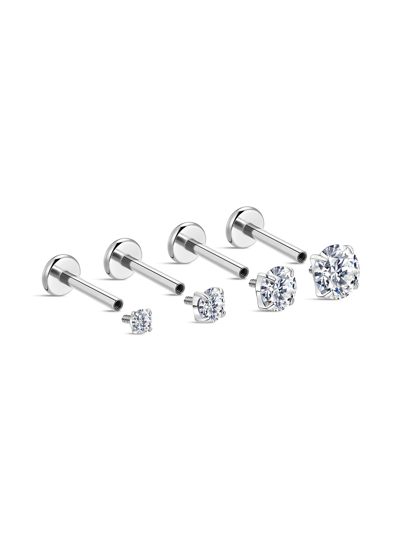 Classic Titanium Shimmer Ear Studs
