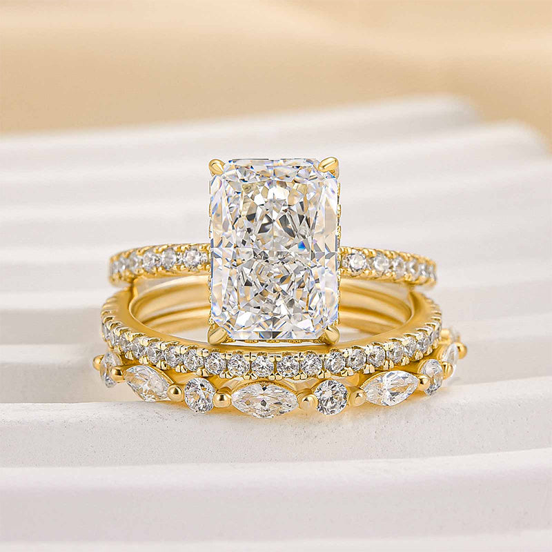 Jaily Gold 3-Piece Wedding Ring Set