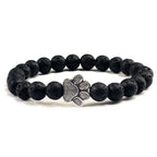 Paw Print Bracelet Embellished with Beads