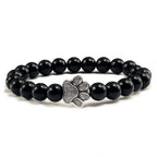 Paw Print Bracelet Embellished with Beads