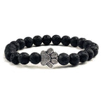Paw Print Bracelet Embellished with Beads