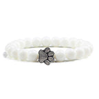 Paw Print Bracelet Embellished with Beads