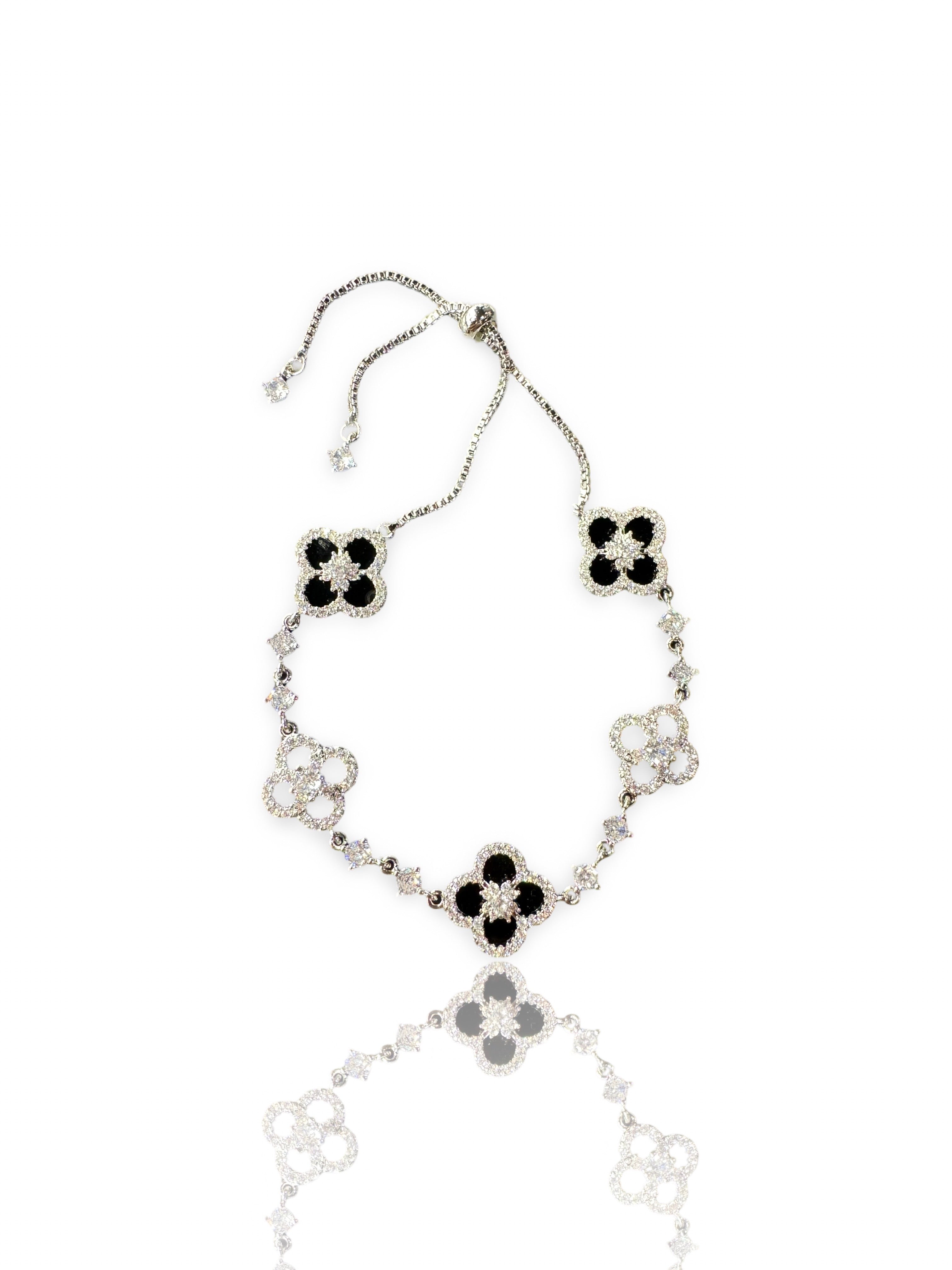 Radiant Diamond Blossom Bracelet