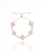 Radiant Diamond Blossom Bracelet