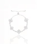 Radiant Diamond Blossom Bracelet
