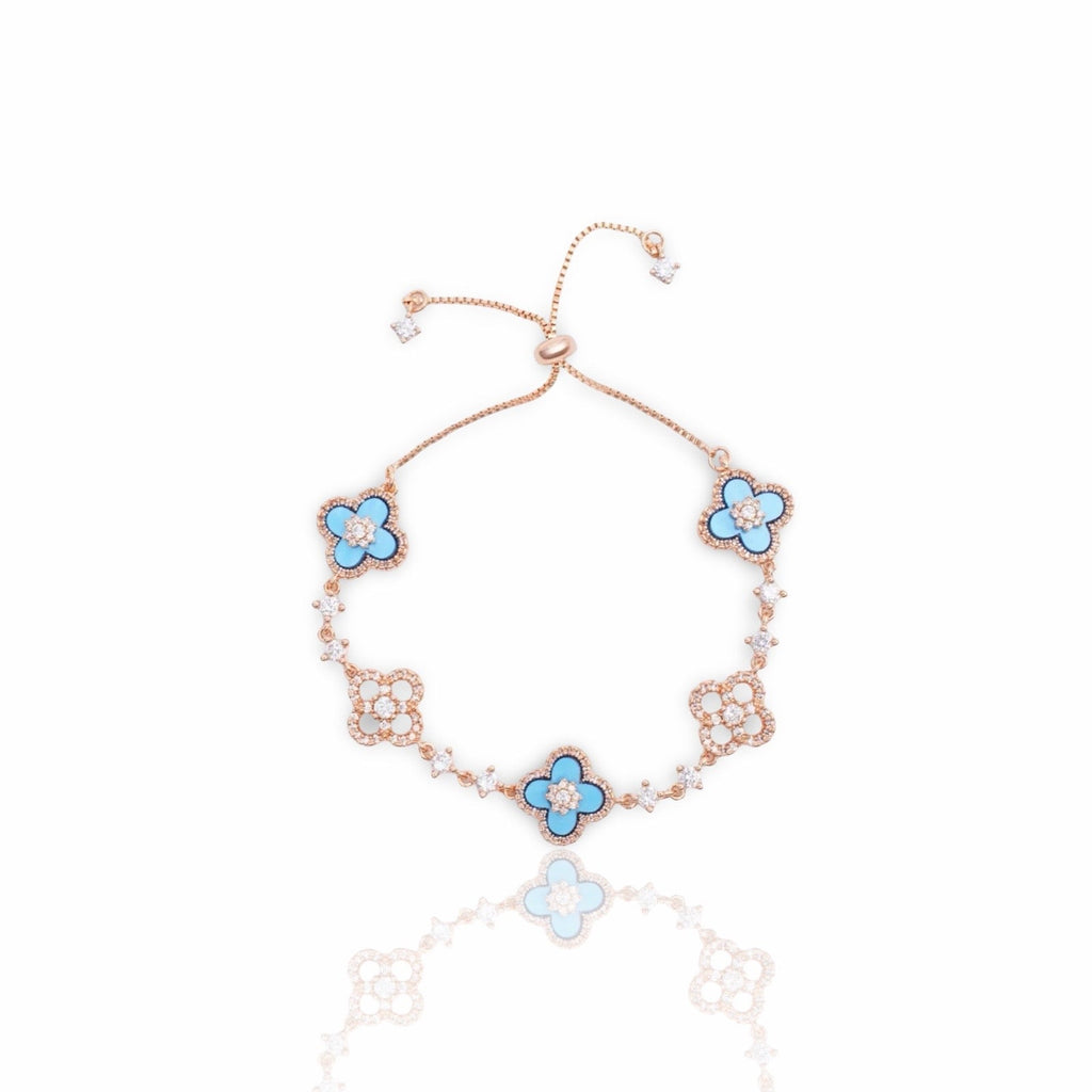 Radiant Diamond Blossom Bracelet