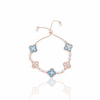 Radiant Diamond Blossom Bracelet