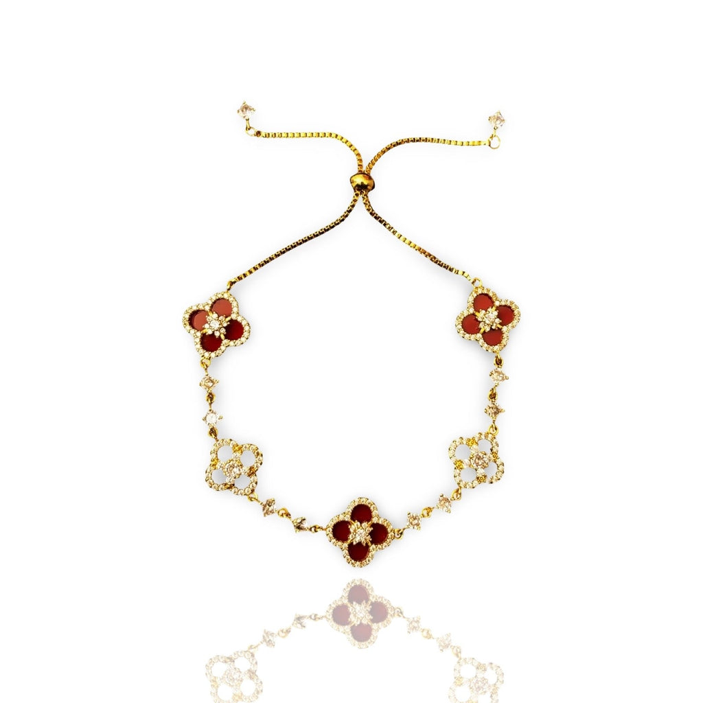 Radiant Diamond Blossom Bracelet