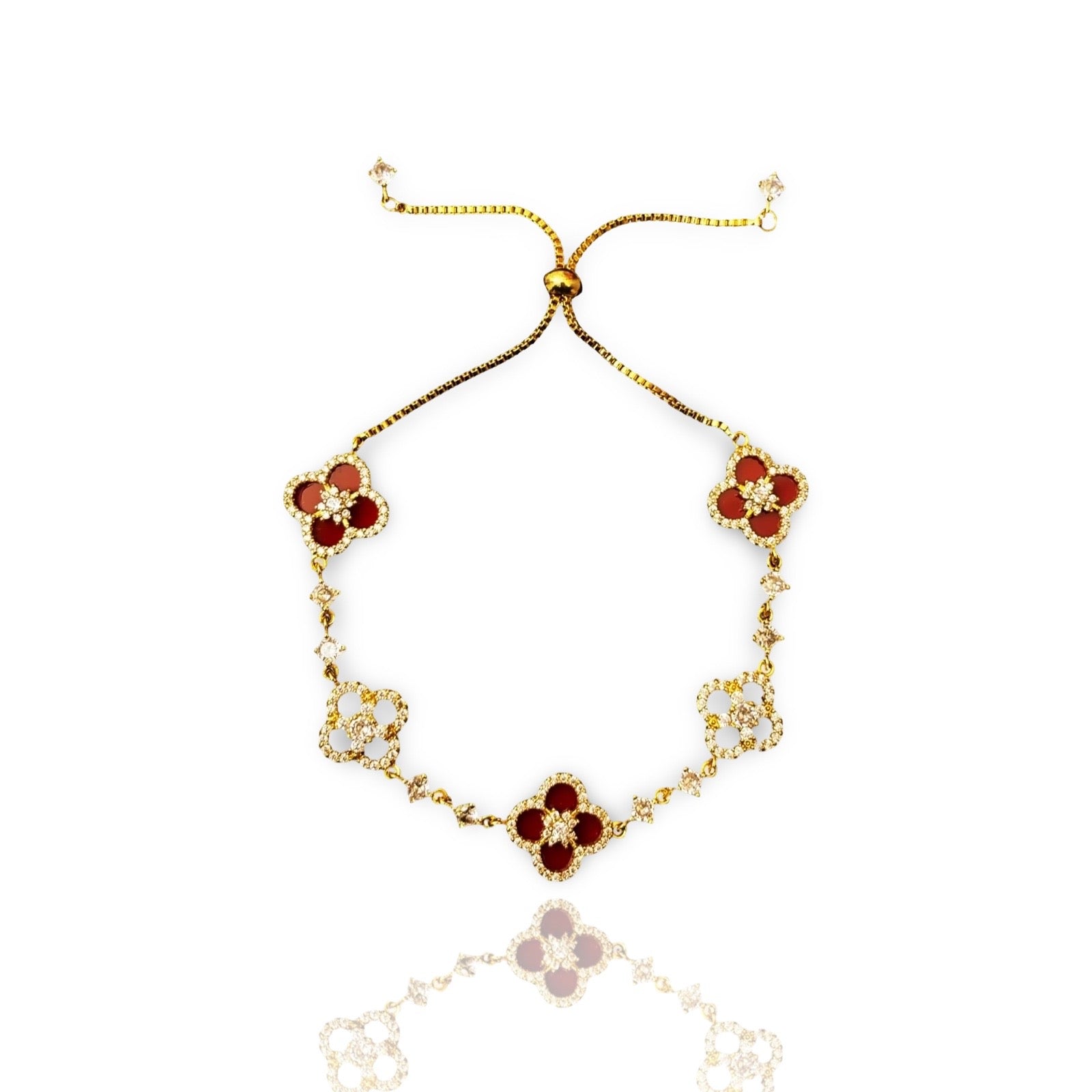 Radiant Diamond Blossom Bracelet