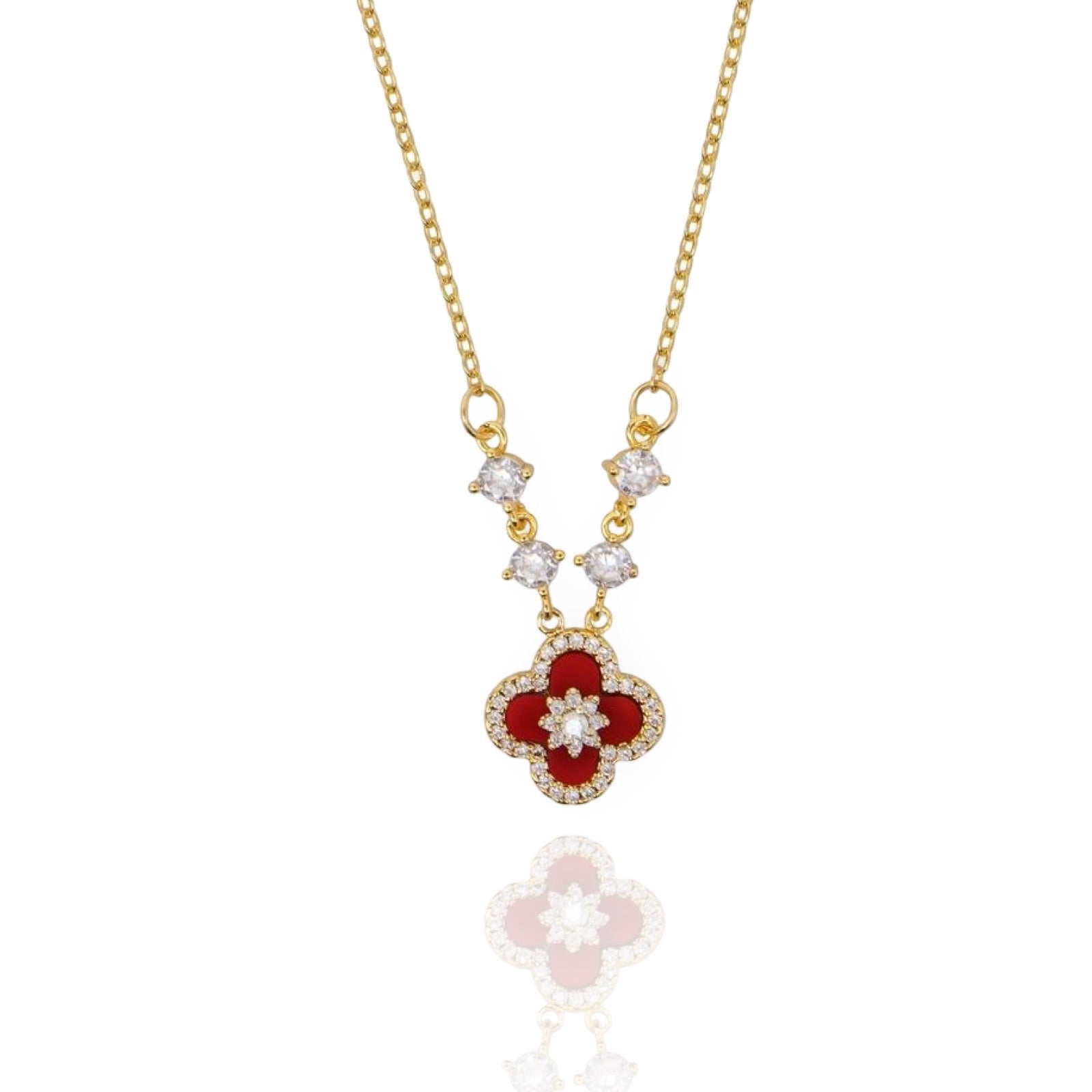 Radiant Diamond Blossom Necklace