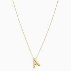 Love letter initial necklace | Gold