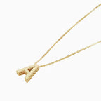 Love letter initial necklace | Gold