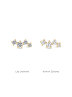 14K Solid Gold Dazzling Constellation Ear Stud