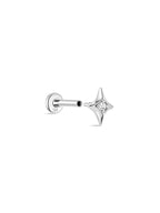 14K Solid Gold Dazzling Star Flare Ear Studs