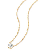 14K Solid Gold Mini Zircon Necklace