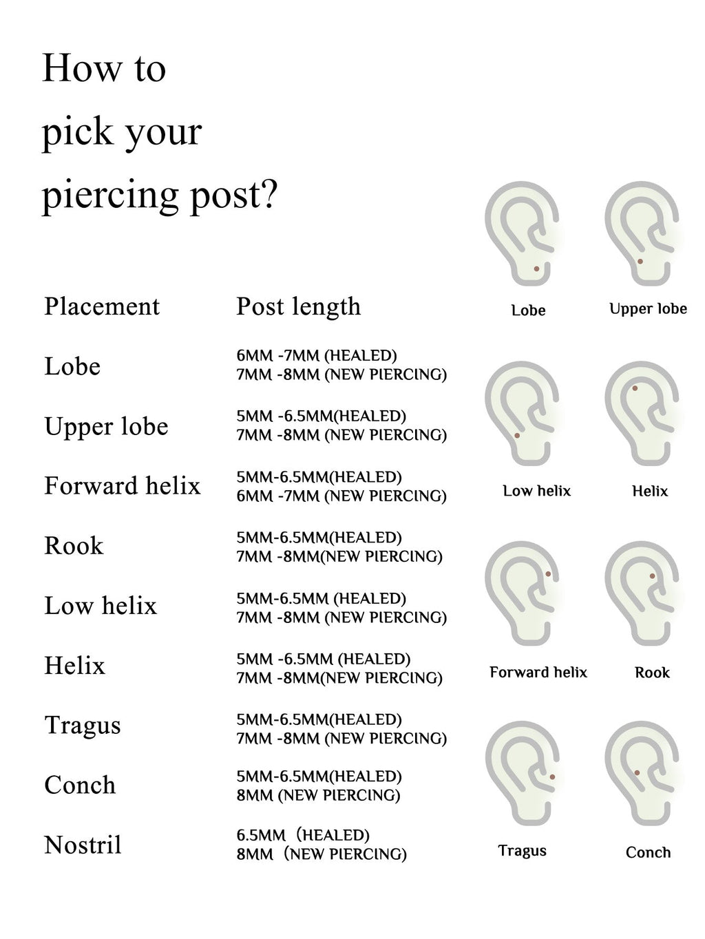 14K Solid Gold Sweetheart Ear Studs