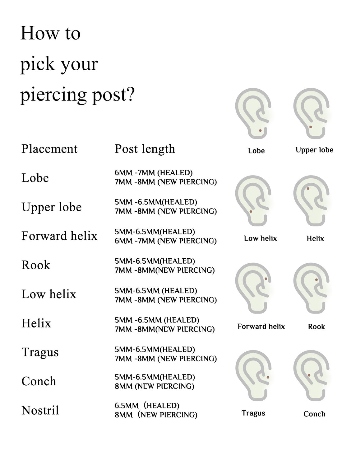 14K Solid Gold Opal Ear Studs for Piercing