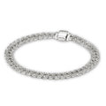 White Gold Pave Cuban Bracelet