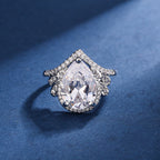 White Aria Teardrop Jewelry Set