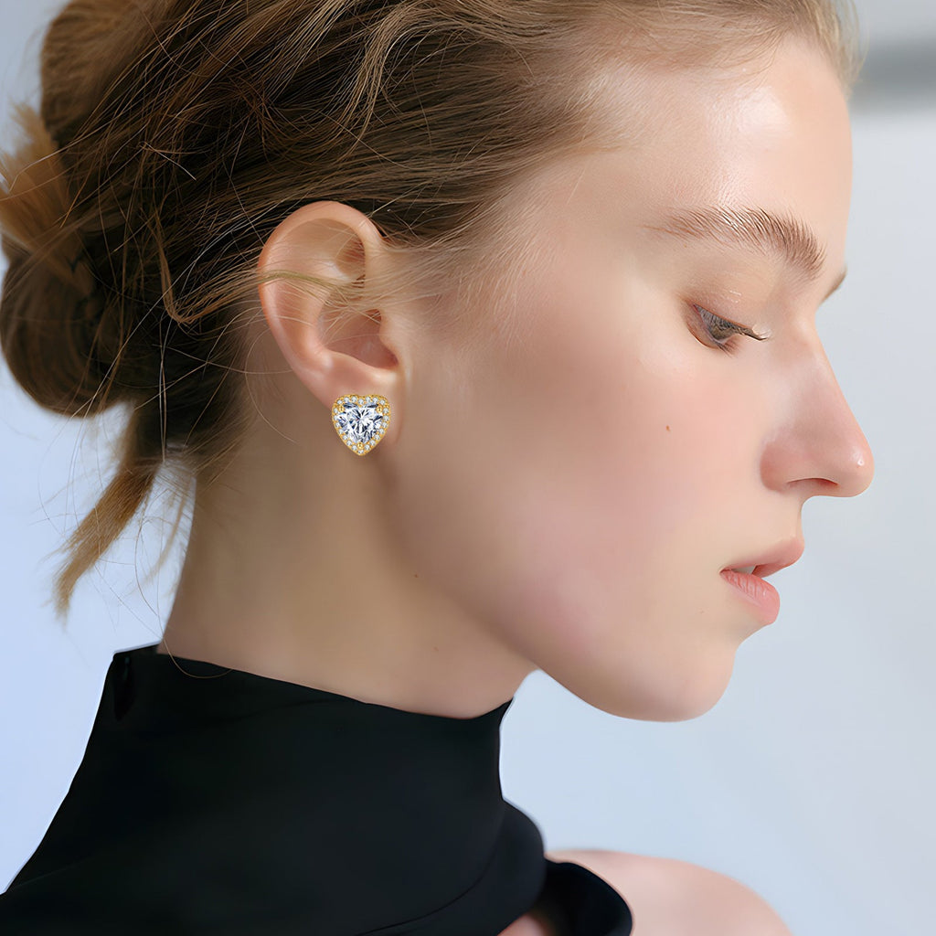 Radiant Ember Gold Earrings