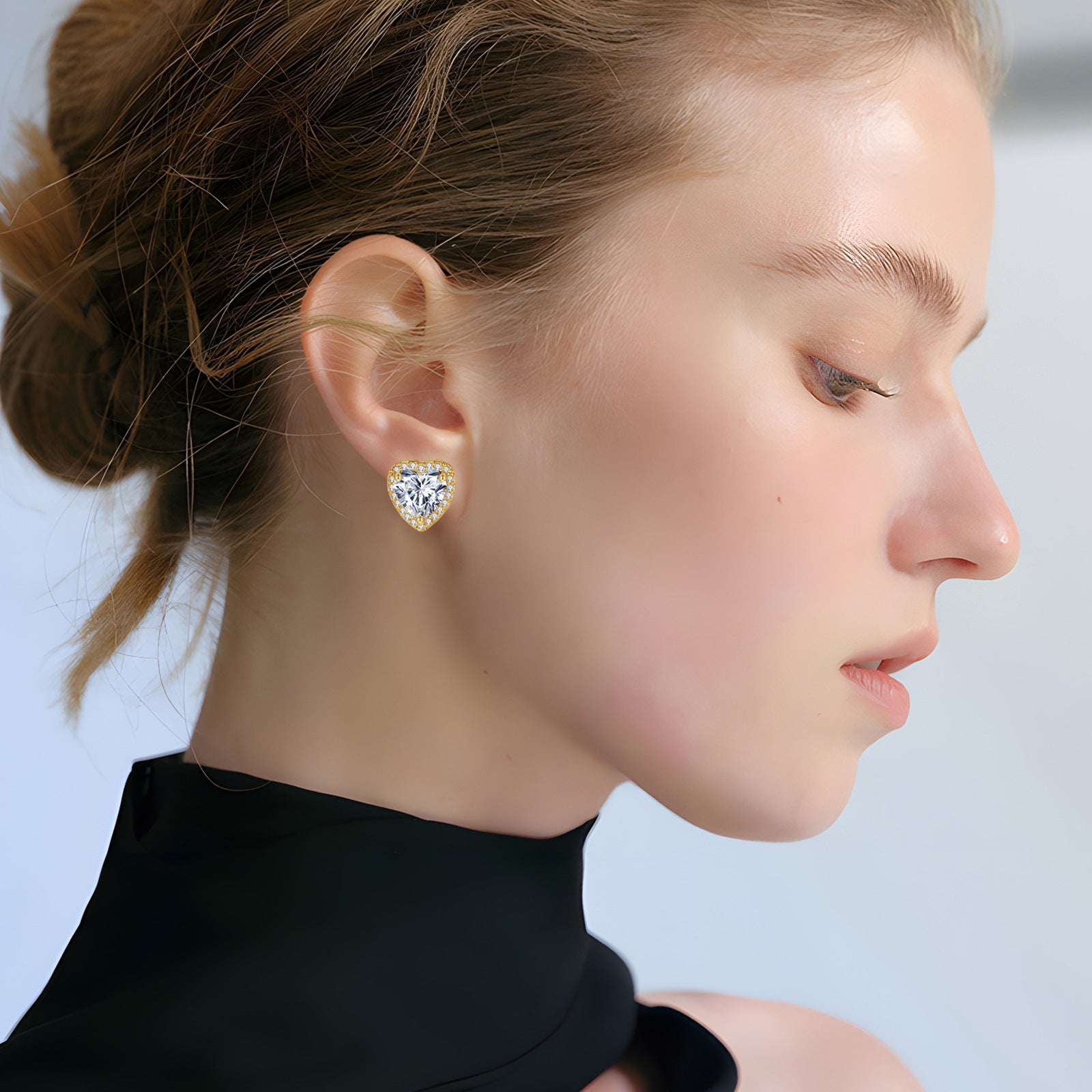 Radiant Ember Gold Earrings