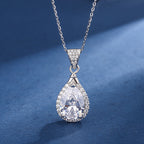 White Aria Teardrop Jewelry Set