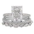 Jaily 3-Piece White Gold Wedding Ring Set