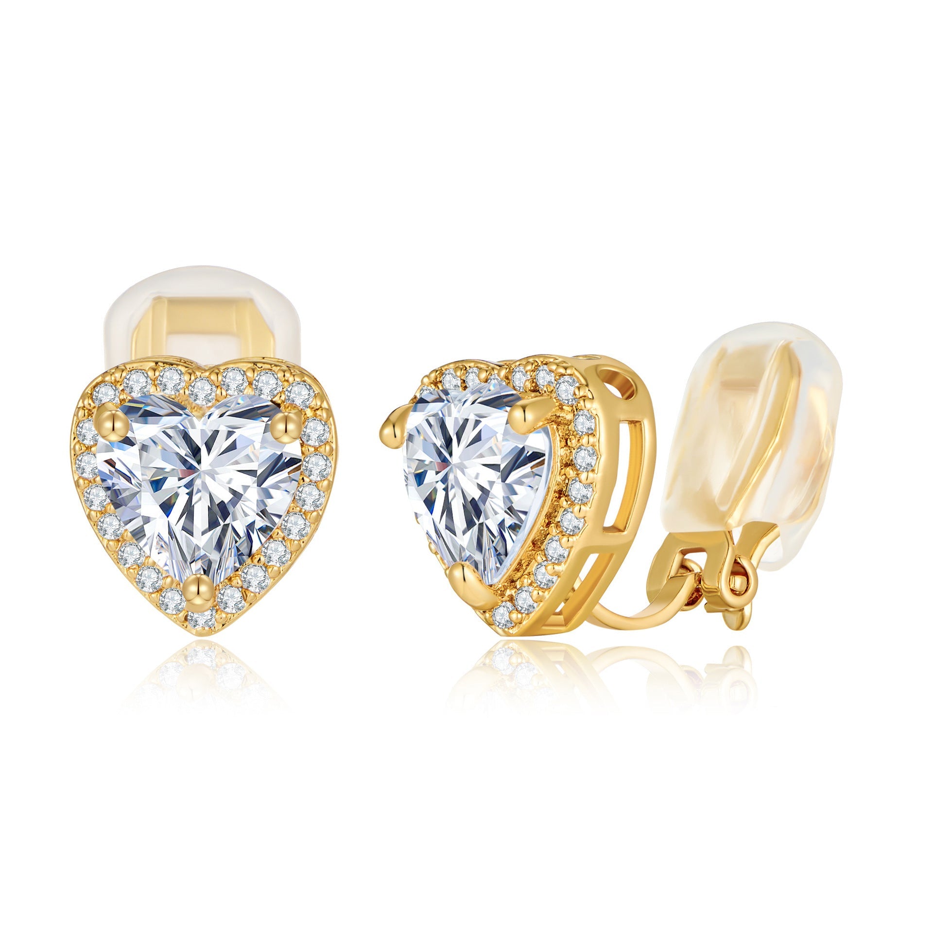 Radiant Ember Gold Earrings