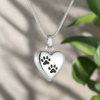 Paw Heart Memorial Necklace