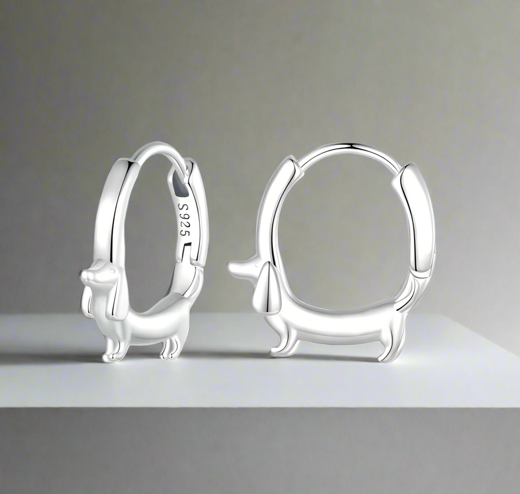 Dachshund-Inspired Earrings by Sofie's Atelier