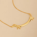 Women's Golden Dachshund Pendant Necklace