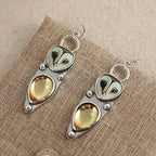Champagne Stone Owl Earrings