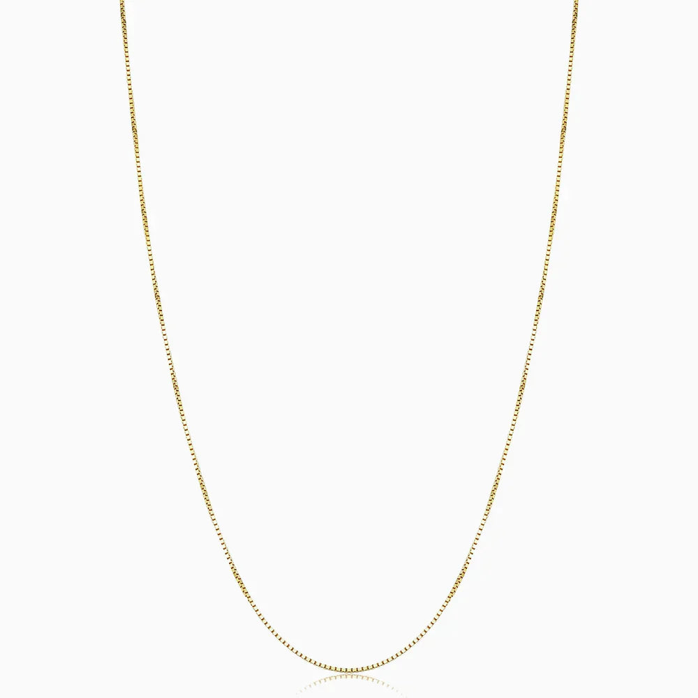 Gold Bodega Box Necklace