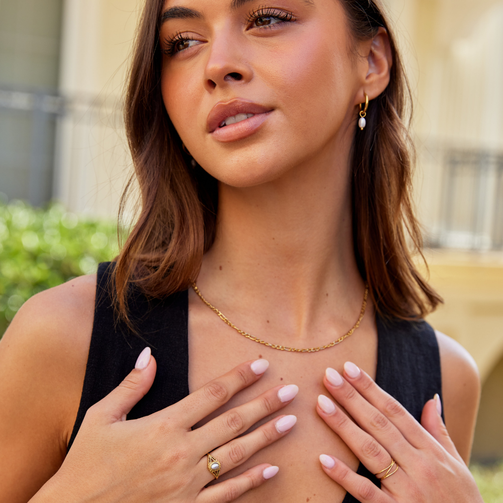 Royal Vintage Pearl Ring