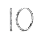 Sorel Pave Earrings in White Gold