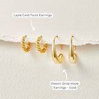 CAMILLE | Dangle Hoop Earrings