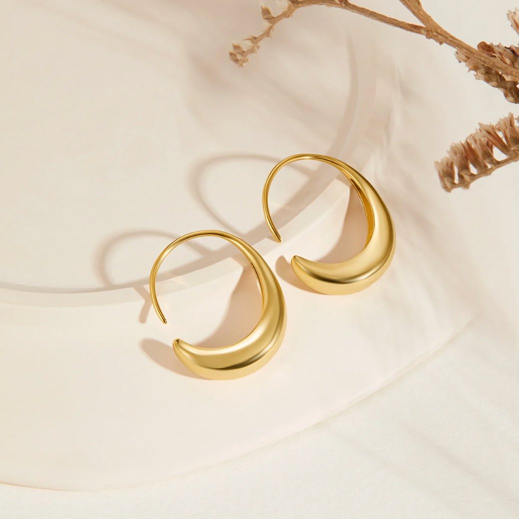 CAMILLE | Dangle Hoop Earrings