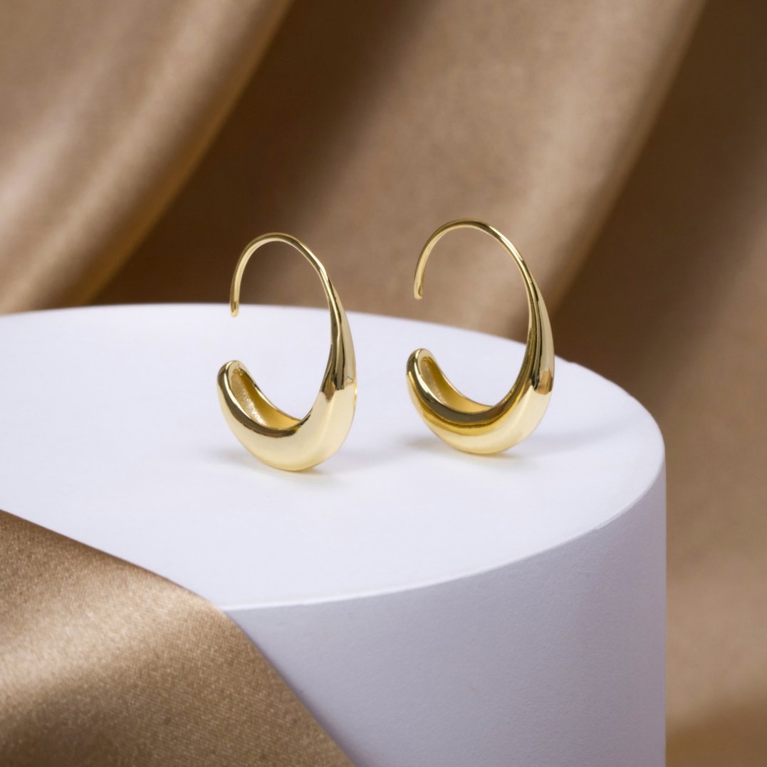 CAMILLE | Dangle Hoop Earrings