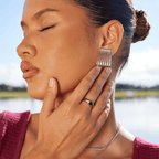 Emerald and Silver Ember Ring