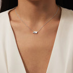 YAHNA | Silver Necklace with Initial Letter