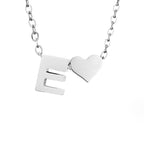 YAHNA | Silver Necklace with Initial Letter