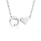 YAHNA | Silver Necklace with Initial Letter