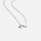 YAHNA | Silver Necklace with Initial Letter