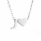 YAHNA | Silver Necklace with Initial Letter