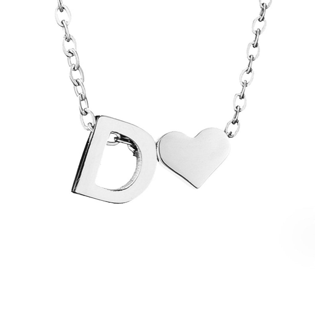YAHNA | Silver Necklace with Initial Letter