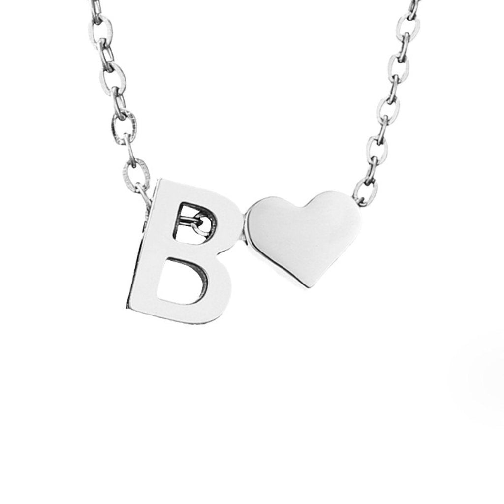 YAHNA | Silver Necklace with Initial Letter